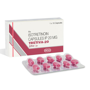 Lowest price on Isotretinoin  (Accutane). The Tretiva 20 buy USA cycle